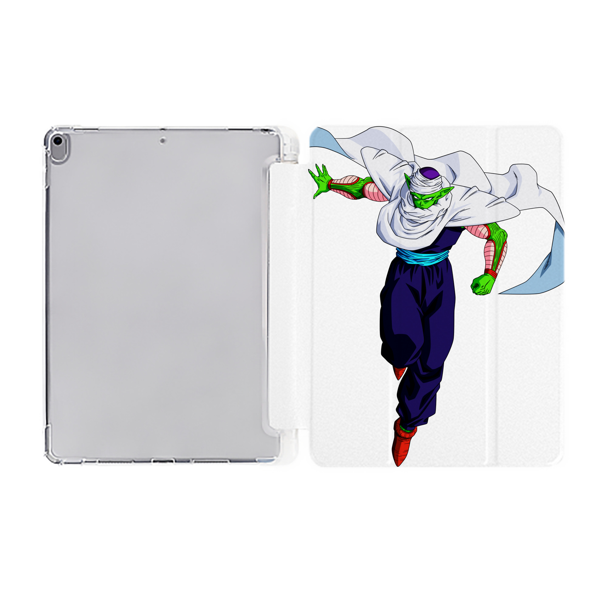 （画像用） ドラゴンボール ピッコロ DRAGON BALL Piccolo IPad ケース ペン収納付き 三つ折りスタンド PUレザー×シリコン 対応機種9.5/10.5/10.9インチ